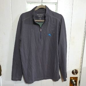 Tommy Bahama Island Zone Supima Men's 1/4 Zip Shirt Long Sleeve Sz M GUC *READ*